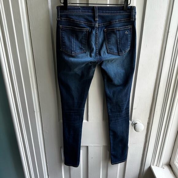 Rag & Bone Skinny Stretch Denim Jeans in Bedford Wash - Picture 8 of 10